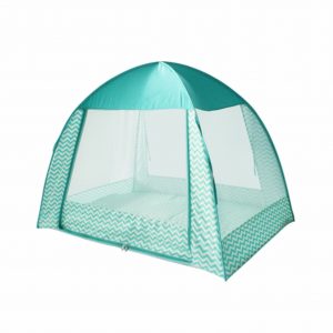 Omiland Kelambu Anak Tenda Mono Chevron Hijau