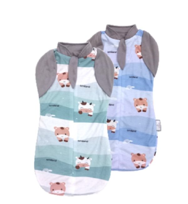 Omiland Bedong Instan DBL Kerah Cow And Friends Series