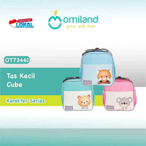Omiland Tas Kecil Bayi Cube Karakter Series - Gambar 2