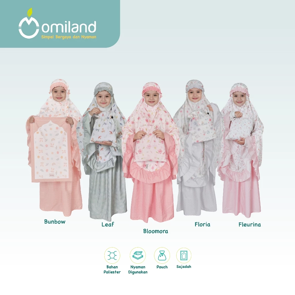 Omiland Mukena Anak Pouch Multifungsi Travel Omikids - Gambar 2