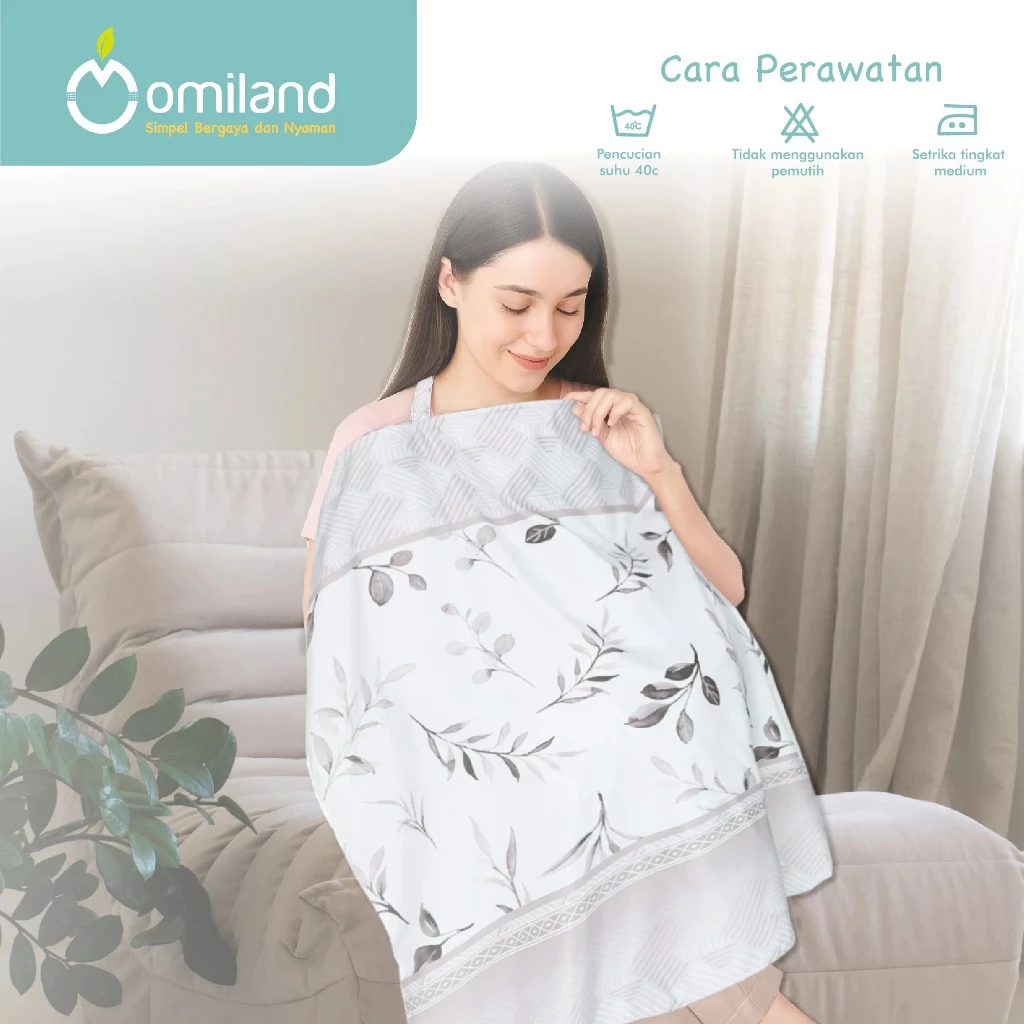 Omiland Apron Penutup Ibu Menyusui Motif