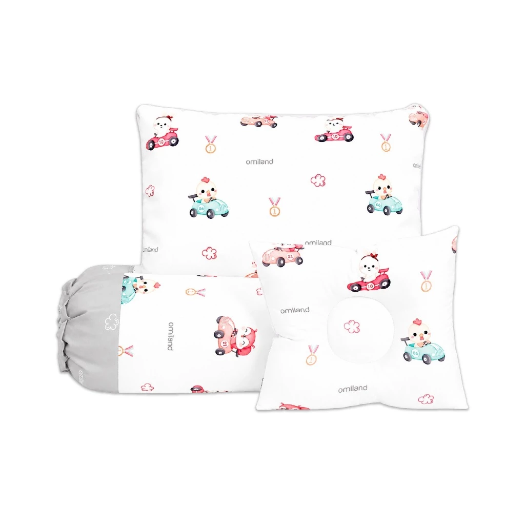 Omiland Bantal Guling Bayi Set Vacum Race Champion Series - Gambar 2