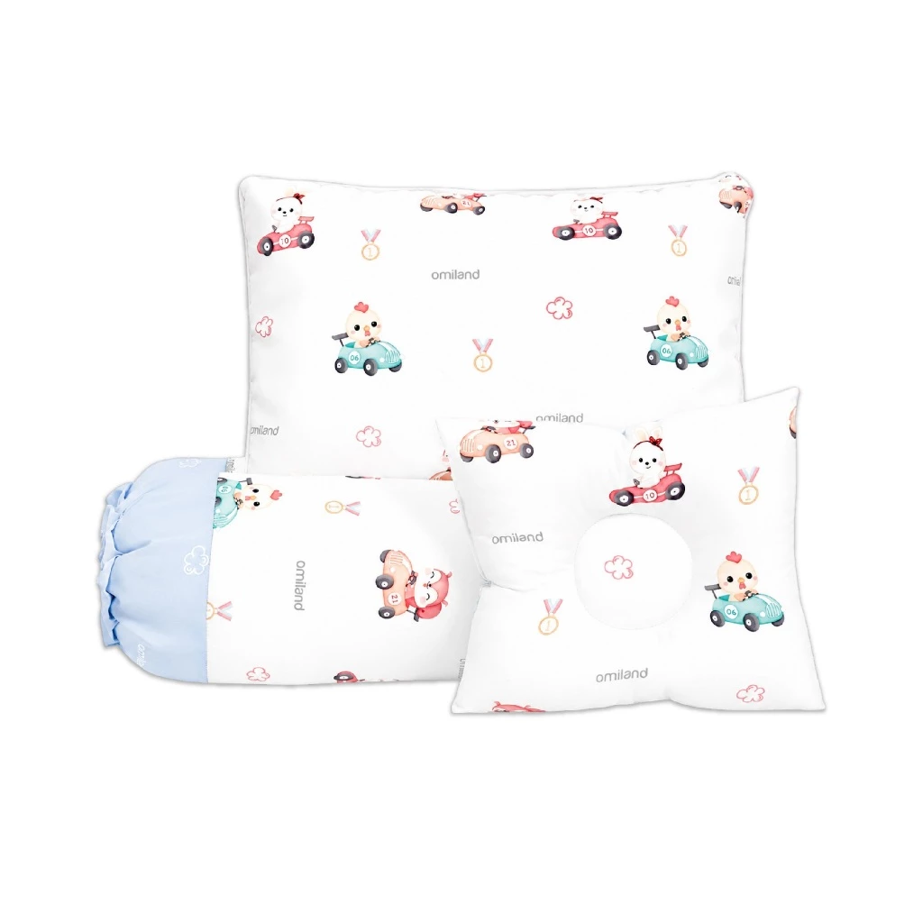 Omiland Bantal Guling Bayi Set Vacum Race Champion Series